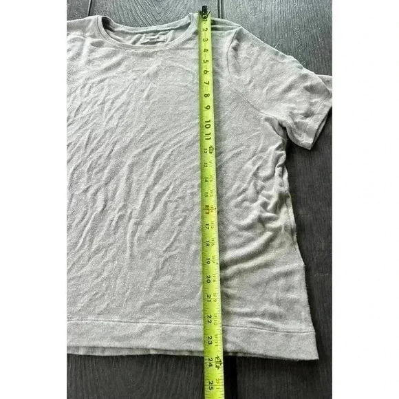 Madewell Short Sleeve Sweater Sz Medium Viscose Blend Stretch Beige *Pilling* - Picture 3 of 7